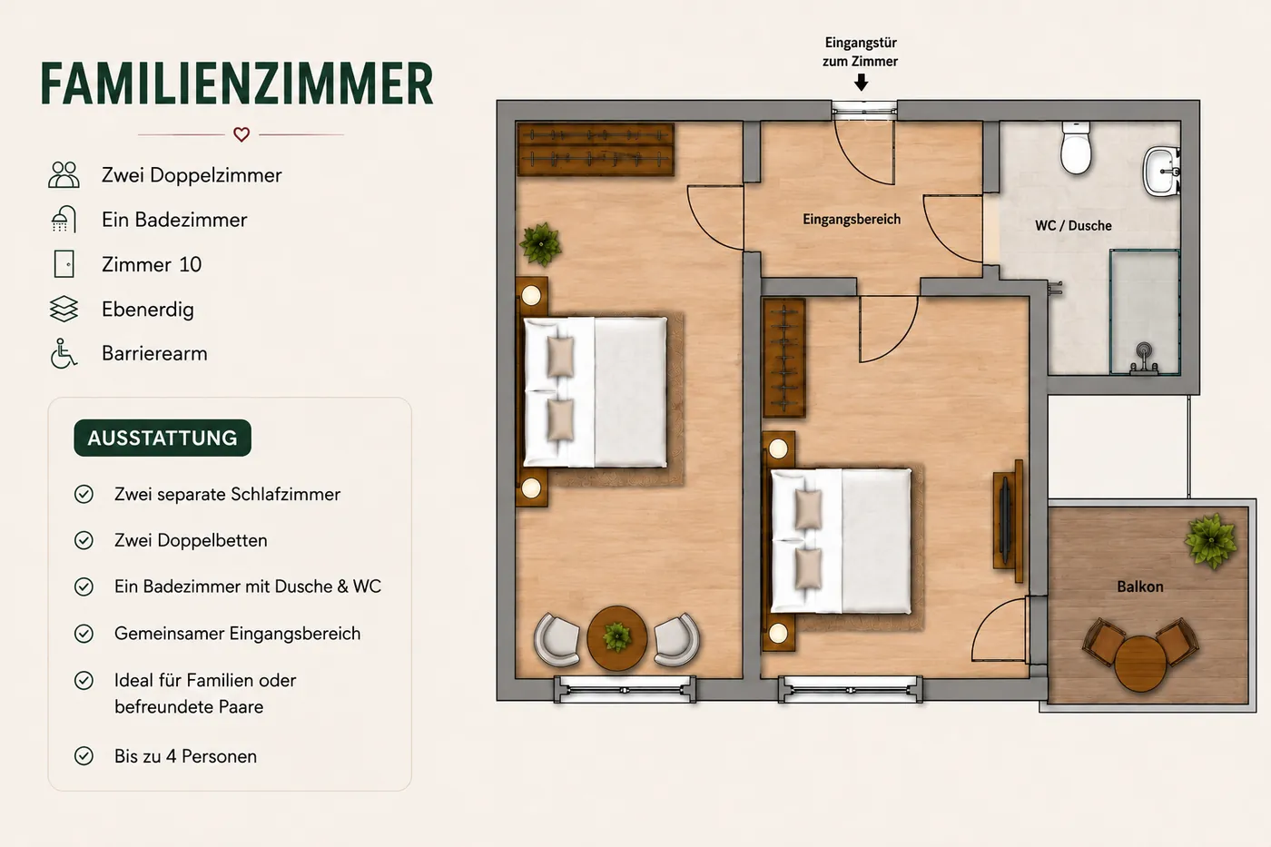 Grundriss Zimmer 10