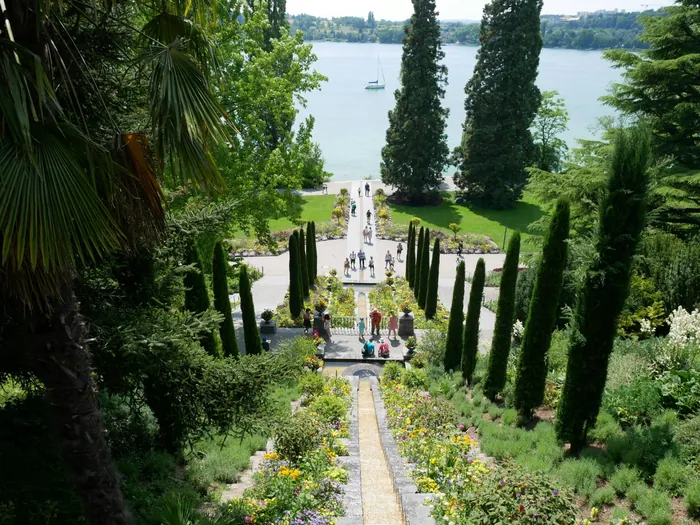 Italienische Wassertreppe auf der Insel Mainau